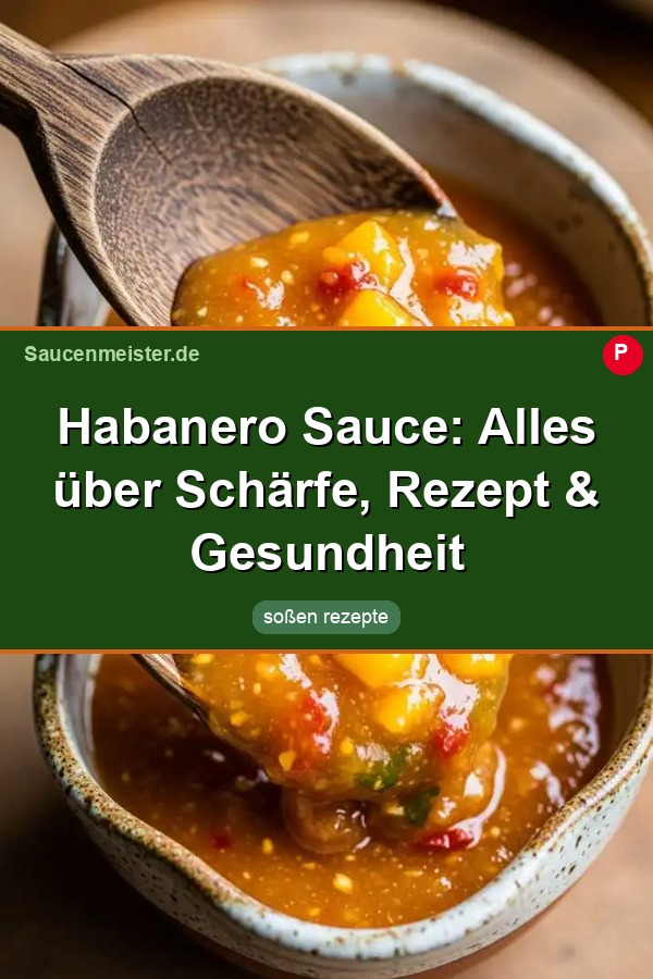 Pinterest Pin: Habanero Sauce: Alles über Schärfe, Rezept & Gesundheit