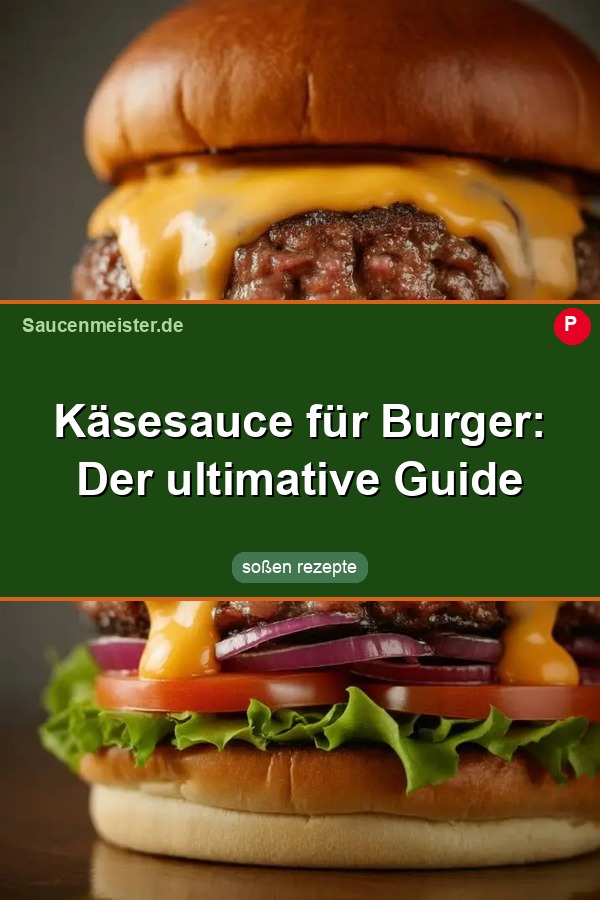 Pinterest Pin: Käsesauce für Burger: Der ultimative Guide