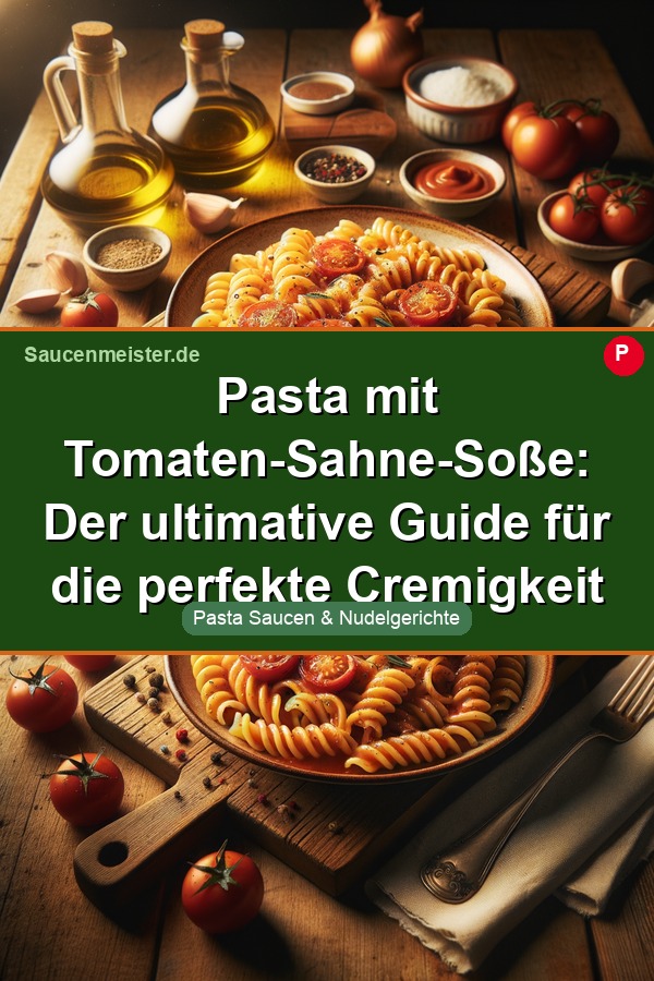 Pinterest Pin: Pasta mit Tomaten-Sahne-Soße: Der ultimative Guide für die perfekte Cremigkeit